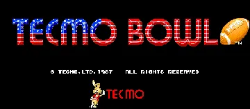 Tecmo Bowl (World?) screen shot title